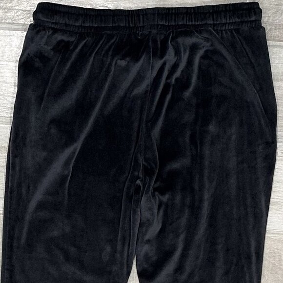 Z Supply Evalyn Silky Velour Drawstring Jogger Pant in Onyx Women's Size S - Picture 7 of 15